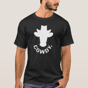 Cowdy Ultra Mashup zwischen Kuh und Howdy Cow Meme T-Shirt