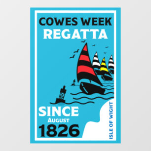 Cowes Isle of White Yacht Regatta Fensteraufkleber
