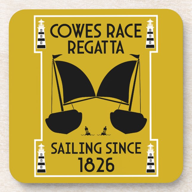 Cowes Isle of Wight Yacht Regatta Getränkeuntersetzer (Vorderseite)