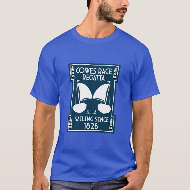 Cowes Isle of Wight Yacht Regatta T-Shirt (Vorderseite)