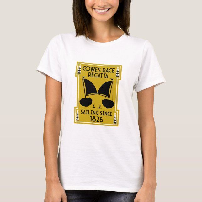Cowes Isle of Wight Yacht Regatta T-Shirt (Vorderseite)