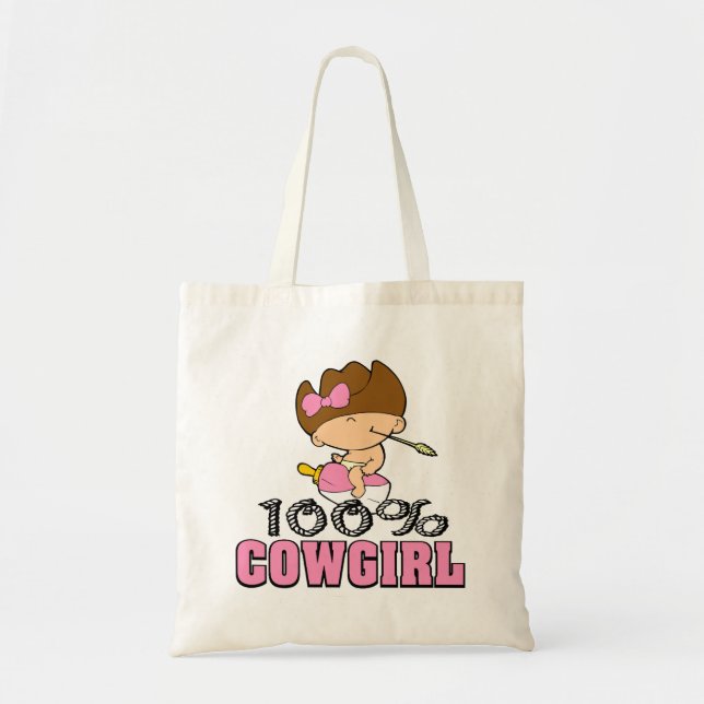 Cowgirl 100% tragetasche (Vorne)
