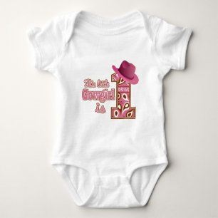 Cowgirl 1. Geburtstag Baby Strampler