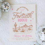 Cowgirl 40. Rodeo Geburtstagsfeier Einladung<br><div class="desc">Cowgirl 40. Geburtstag Einladung Bereit,  von Ihnen personalisiert zu sein!</div>