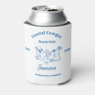 Cowgirl am Blue Ocean Bachelorette Dosenkühler