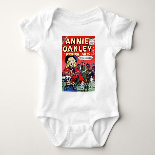 Cowgirl Annie Oakley Baby Strampler (Vorderseite)