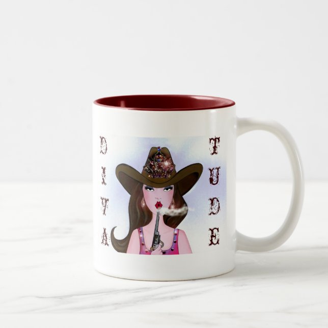 Cowgirl avec DIVAtude Mug (Droit)