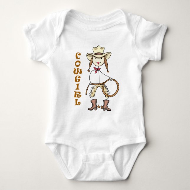 Cowgirl Baby Strampler (Vorderseite)