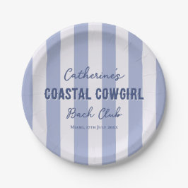 Cowgirl Bach Bach Club Pappteller