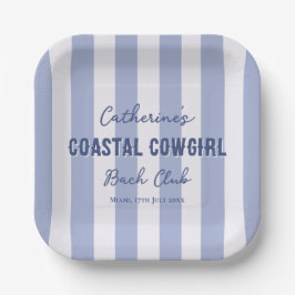 Cowgirl Bach Bach Club Pappteller