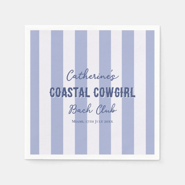 Cowgirl Bach Bach Club Serviette (Vorderseite)
