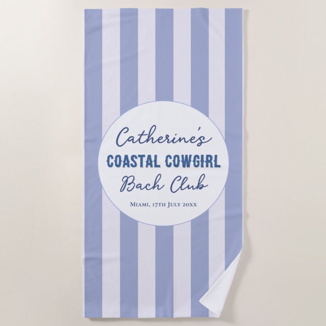Cowgirl Bach Bach Club Strandtuch (Vorderseite)