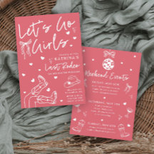 Cowgirl Bachelorette Party Invitation