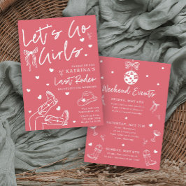 Cowgirl Bachelorette Party Invitation Einladung