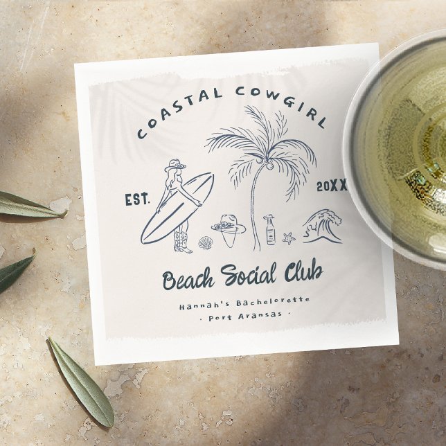 Cowgirl Bachelorette Serviette (Von Creator hochgeladen)