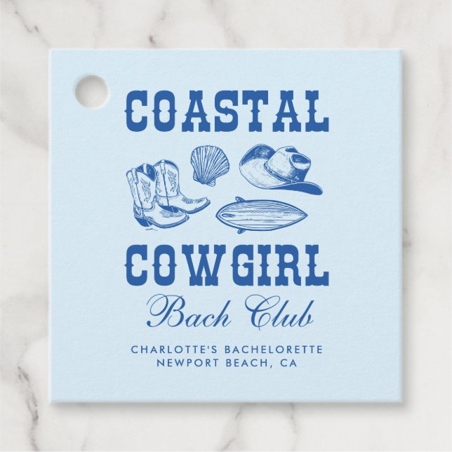 Cowgirl Bachelorette Weekend Geschenkanhänger (Vorderseite)