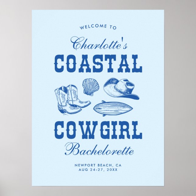 Cowgirl Bachelorette Weekend Poster (Vorne)