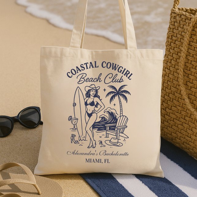 Cowgirl Beach Club Bachelorette Tragetasche (Von Creator hochgeladen)