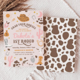 Cowgirl Birthday Einladung | 1. Rodeo - Einladung