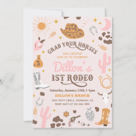 Cowgirl Birthday Einladung | Cowgirl-Einladungen