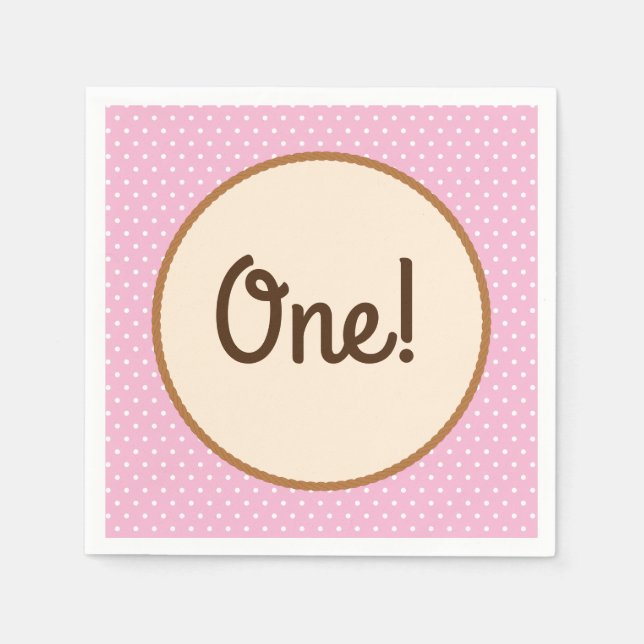 Cowgirl Birthday Party Serviette (Vorderseite)