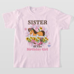 Cowgirl Birthday Party Shirt Sister<br><div class="desc">Feiern Sie Geburtstag mit diesem besonderen T - Shirt,  dem besonderen und personalisierten Design</div>