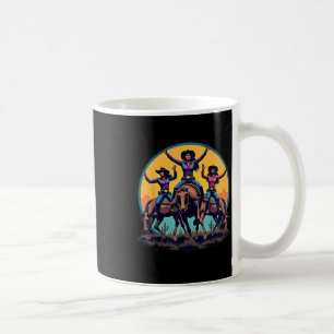 Cowgirl Black Girl Western Rodeo Melanin Black Kaffeetasse