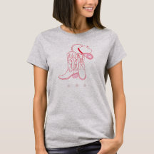 Cowgirl Boots and Hat T - Shirt
