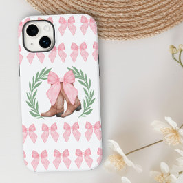 Cowgirl Boots Laurel Wreath und Pink Bows Case-Mate iPhone 14 Plus Hülle