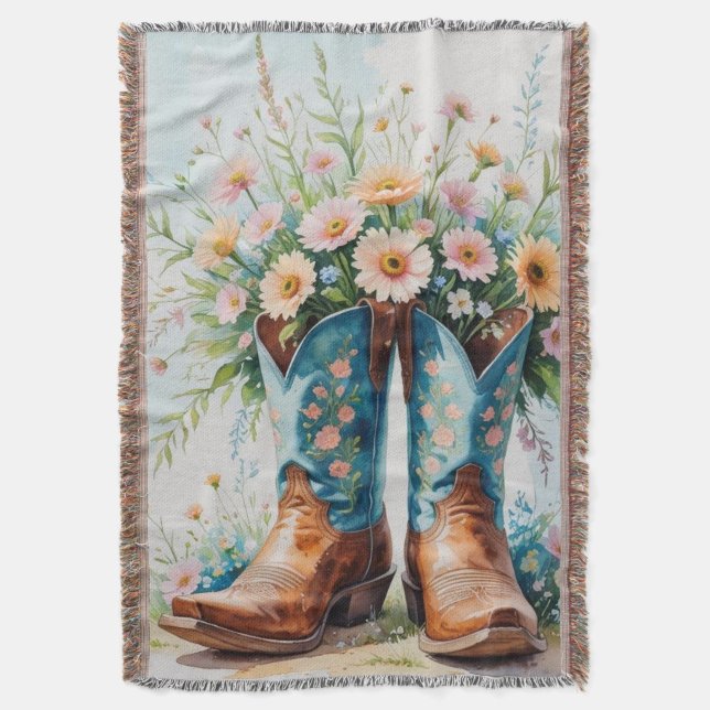 Cowgirl Bouquet Lancer la couverture | Décor de la (devant Vertical)