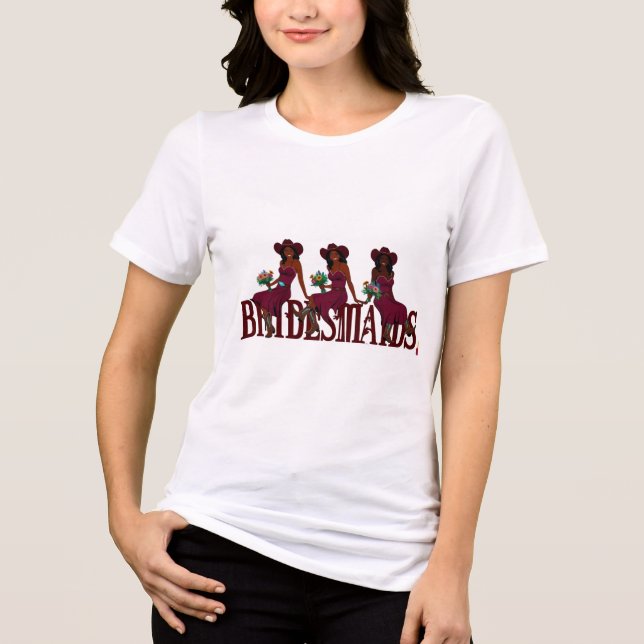 Cowgirl Bridesmaid Vibes T - Shirt (Vorderseite)