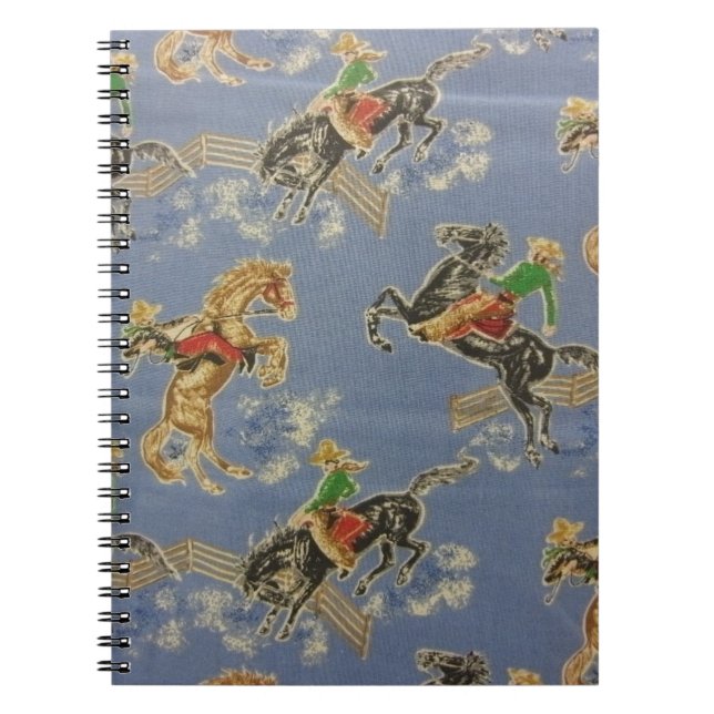 Cowgirl Bronc Rider Notizblock (Vorderseite)