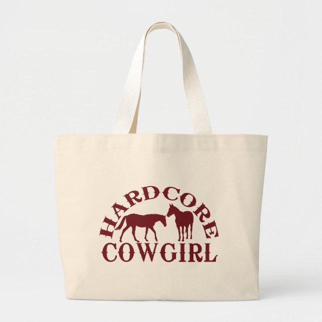 Cowgirl Burgunder des hardcore A262 Jumbo Stoffbeutel (Vorne)