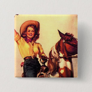 Cowgirl Button