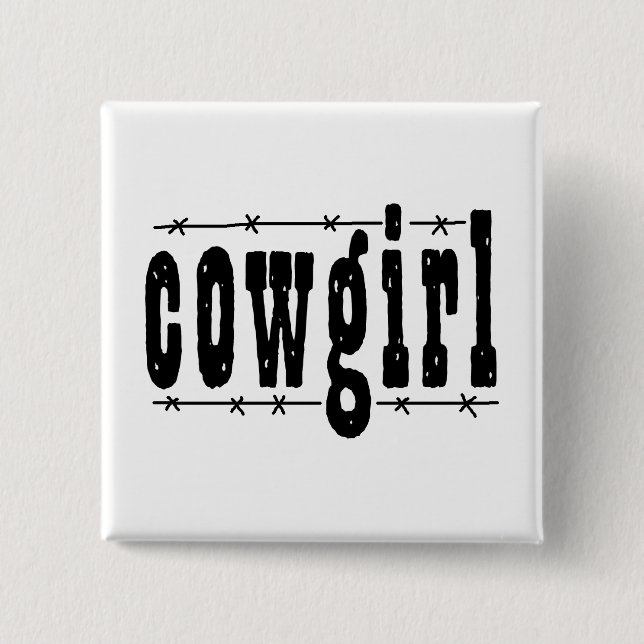 Cowgirl Button (Vorderseite)