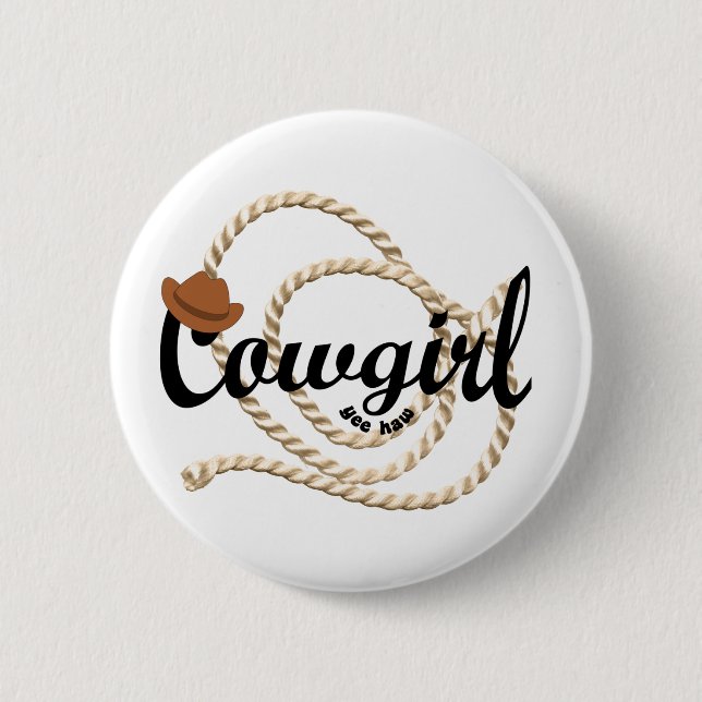 Cowgirl Button (Vorderseite)