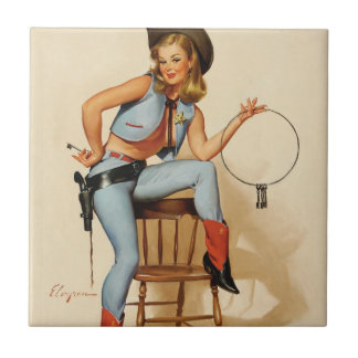 Cowgirl Button-up Girl Fliese
