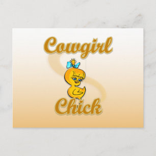 Cowgirl Chick Postkarte