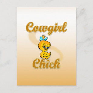 Cowgirl Chick Postkarte