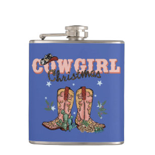 Cowgirl Christmas Secret Santa Kleine Geschenk Flachmann
