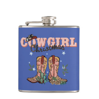 Cowgirl Christmas Secret Santa Kleine Geschenk Flachmann