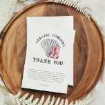 Cowgirl Coastal Elegantes Brautparty Dankeskarte<br><div class="desc">Cowgirl Cowgirl Elegantes Brautparty Danke Karte</div>