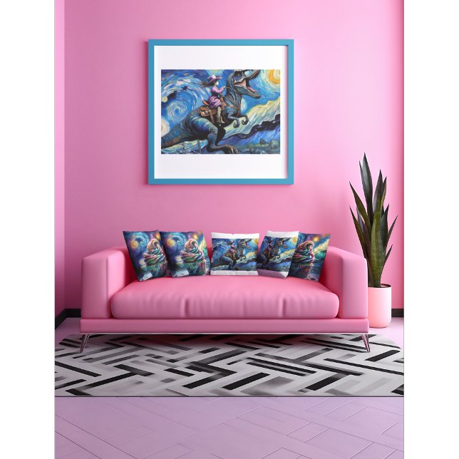 Cowgirl Comet - Céleste Dino Ride Poster (Créateur téléchargé)