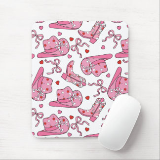 Cowgirl Coquette Pink Mousepad