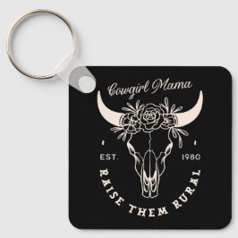Cowgirl Country Mama Western ästhetische lustige Z Schlüsselanhänger