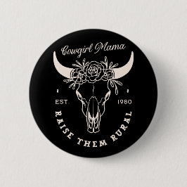Cowgirl Country Mama Western ästhetische Zitate sc Button