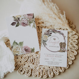 Cowgirl Country Rustic Birthday Invitation