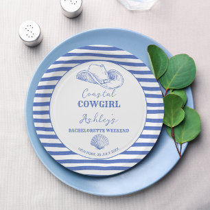 Cowgirl Cowgirl Bachelorette Wochenende gedruckt Pappteller
