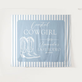 Cowgirl Cowgirl Boots Western Junggeselinnen-Absch Wandteppich