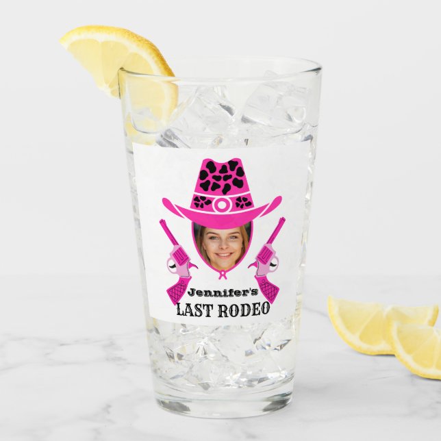 Cowgirl Custom Foto   Glas (Vorderseite Ice)